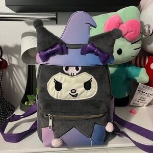 Loungefly Purple and Gray Witch Hat Bag